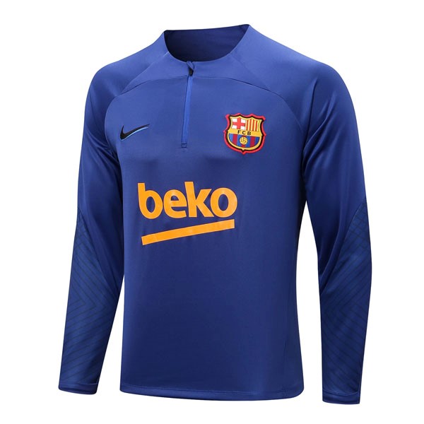 Sudadera De Training Barcelona Top 2023 Azul 2